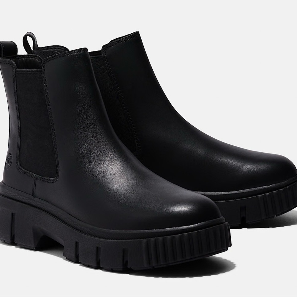 TIMBERLAND Women's Greyfield Chelsea Boots, black full grain, Size 9